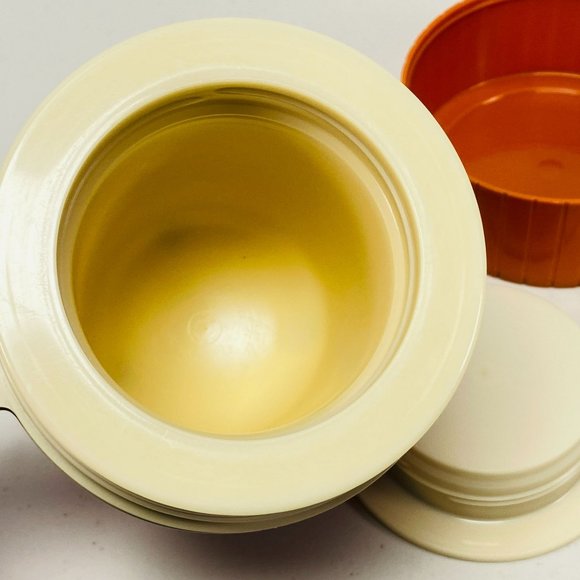 Vintage Thermos 10oz Insulated Hot or Cold Food Cup Orange King Seely Model 7002 - Picture 7 of 11